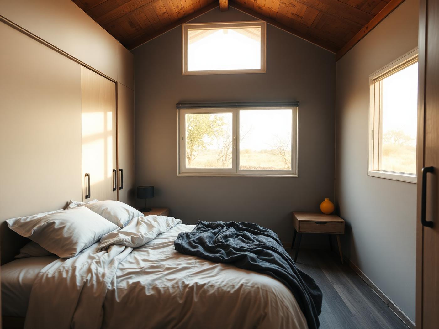 Calm bedroom in a HOY home