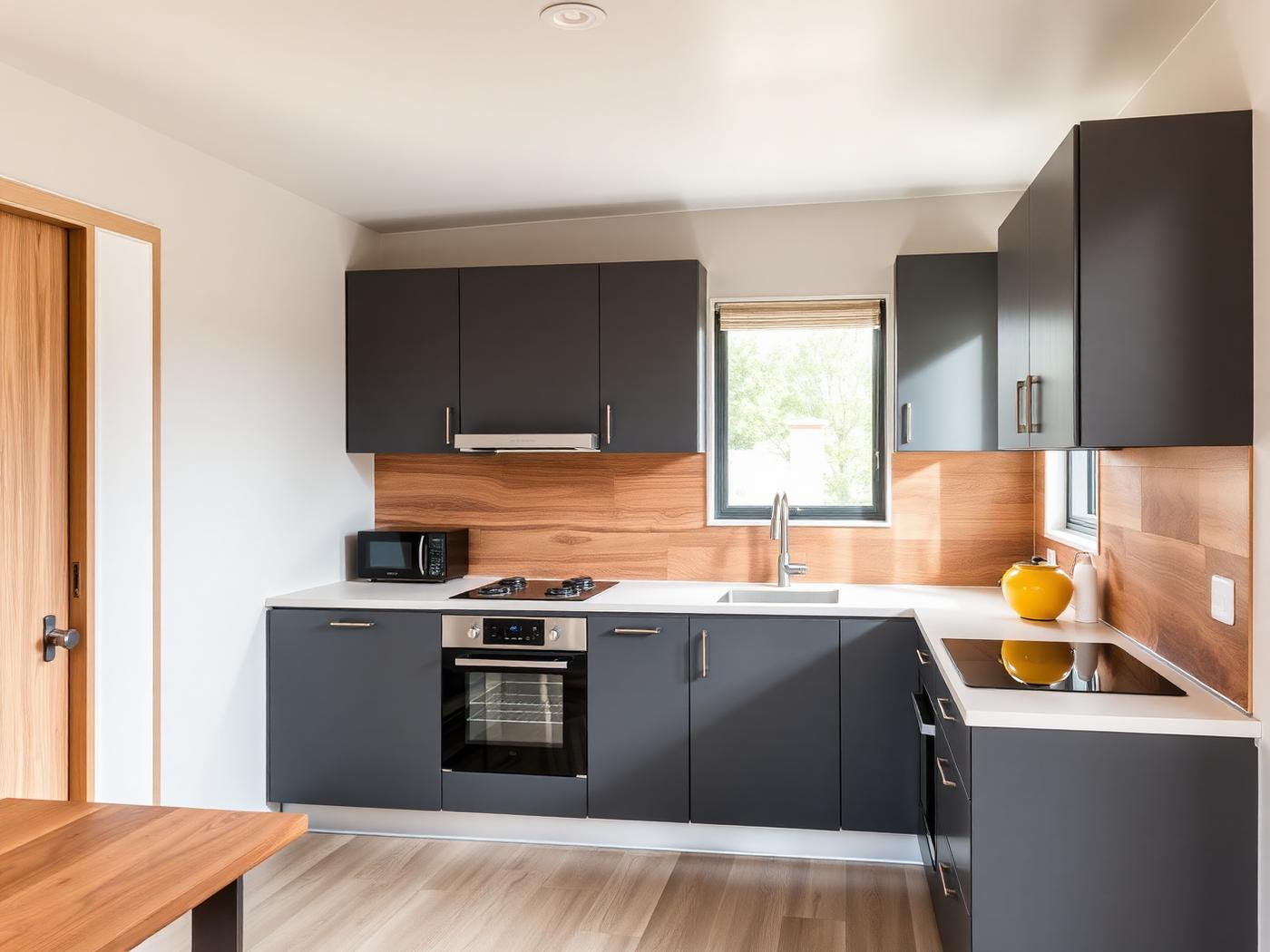 Compact efficient HOY kitchen