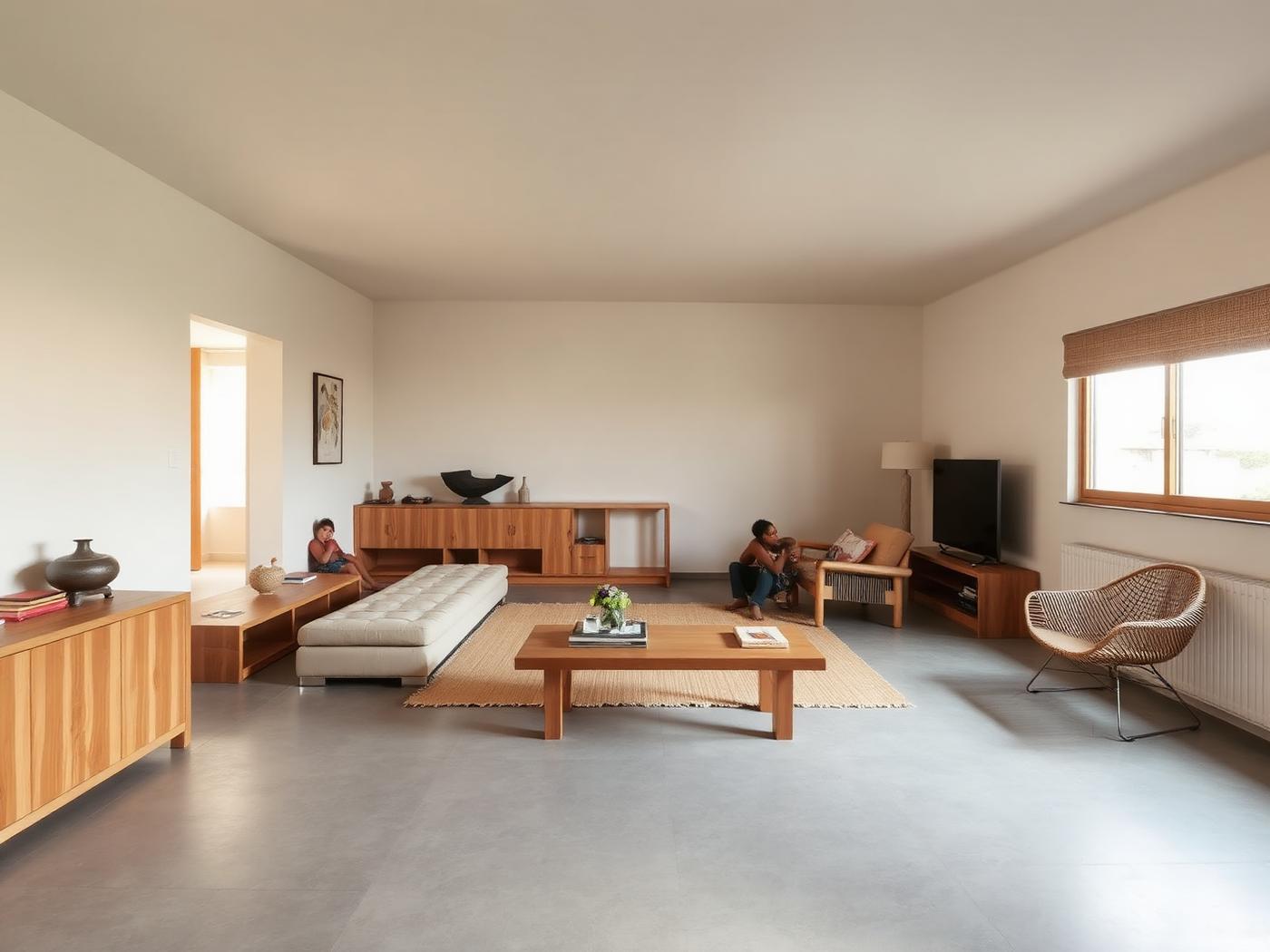 Open living room in a HOY home